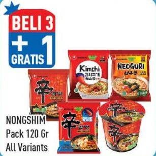 Promo Harga NONGSHIM Noodle All Variants 120 gr - Hypermart
