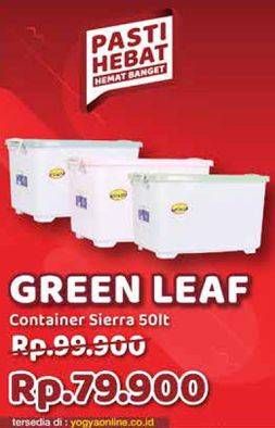 Promo Harga GREEN LEAF Container Sierra 50L  - Yogya