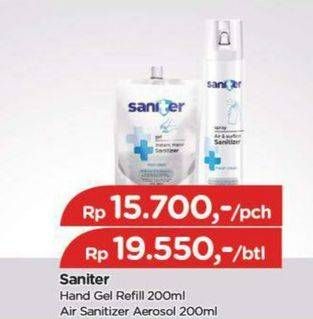 Promo Harga SANITER Gel Instant Hand Sanitizer 200 ml - TIP TOP