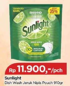 Promo Harga Sunlight Pencuci Piring Jeruk Nipis 100 910 ml - TIP TOP