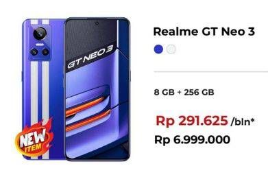 Promo Harga Realme GT Neo 3  8GB+256GB 80W  - Erafone