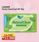 Promo Harga Laurier Pantyliner Natural Clean 40 pcs - Alfamidi