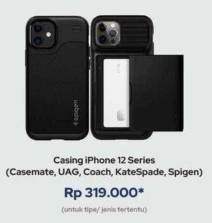 Promo Harga Apple iPhone Case IPhone 12 Series (Casemate, UAG, Coach, KateSpade, Spigen)  - iBox
