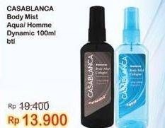 Promo Harga CASABLANCA Homme Body Mist Cologne Aqua, Dynamic 100 ml - Indomaret