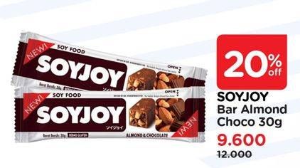 Promo Harga Soyjoy Bar Almond Choco 30 gr - Watsons