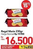 Promo Harga REGAL Marie 230 gr - Carrefour