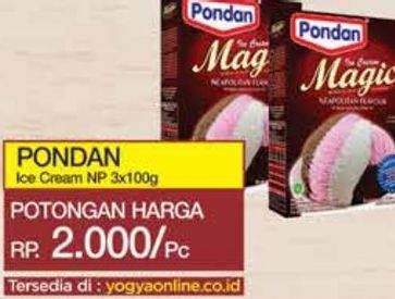 Promo Harga PONDAN Ice Cream Magic All Variants 150 gr - Yogya
