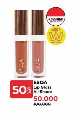 Promo Harga ESQA Lip Gloss All Variants 2 ml - Watsons