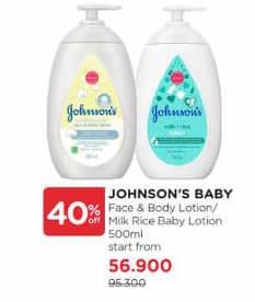 Promo Harga Johnsons Baby Lotion 500 ml - Watsons
