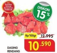 Promo Harga Daging Rendang Sapi per 100 gr - Superindo