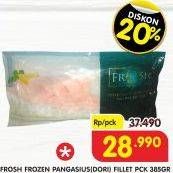 Promo Harga FROSH Fresh Frozen Pangasius Fillet 385 gr - Superindo