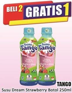 Promo Harga Tango Susu Sapi Segar Dreamy Strawberry 250 ml - Hari Hari