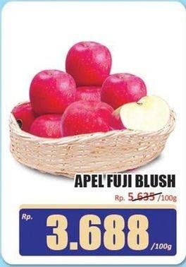 Promo Harga Apel Fuji Blush per 100 gr - Hari Hari