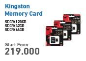 Promo Harga KINGSTON Memory Card 128 GB, 32 GB, 64 GB  - Electronic City