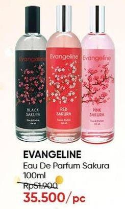 Promo Harga EVANGELINE Eau De Parfume Pink Sakura, Black Sakura, White Sakura 100 ml - Guardian