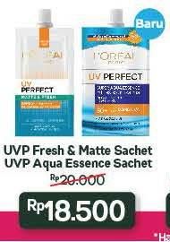 Promo Harga LOREAL UV Perfect Super Aqua Essence, Matte Fresh  - Alfamart