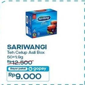 Promo Harga Sariwangi Teh Asli 92 gr - Indomaret