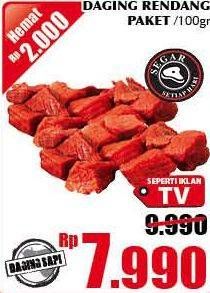 Promo Harga Daging Rendang Sapi per 100 gr - Giant