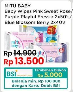 Promo Harga Mitu Baby Wipes  - Indomaret