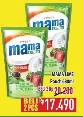 Promo Harga Mama Lime Cairan Pencuci Piring 680 ml - Hypermart