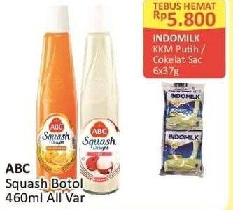Promo Harga ABC Syrup Squash Delight All Variants 460 ml - Alfamart