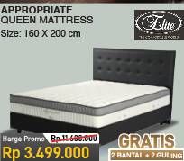 Promo Harga ELITE Appropriate Bed Set 160x200cm  - COURTS