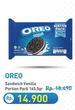 Promo Harga Oreo Biskuit Sandwich Vanilla per 6 pcs 27 gr - Hypermart