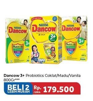 Promo Harga DANCOW Advanced Excelnutri 3 Coklat, Madu, Vanila per 2 box 800 gr - Carrefour
