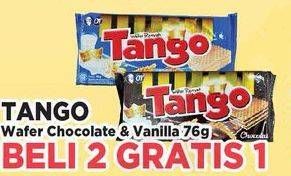 Promo Harga TANGO Wafer Chocolate, Vanilla Milk per 2 bungkus 78 gr - Yogya