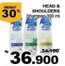 Promo Harga HEAD & SHOULDERS Shampoo 300 ml - Giant