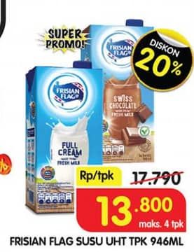 Promo Harga Frisian Flag Susu UHT Purefarm 946 ml - Superindo