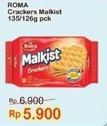 Promo Harga Roma Malkist Crackers 135 gr - Indomaret