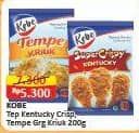 Promo Harga Kobe Tepung Bumbu Super Crispy, Tempe Goreng Kriuk 200 gr - Alfamart