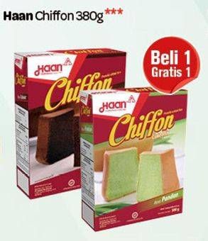 Promo Harga Haan Chiffon Cake Mix 380 gr - Carrefour