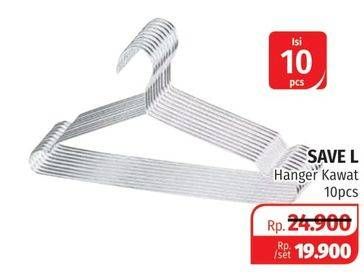Promo Harga SAVE L Hanger Kawat  - Lotte Grosir