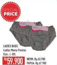Promo Harga Ladies Basic Celana Dalam Wanita 3 pcs - Hypermart