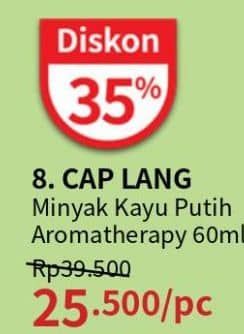 Promo Harga Cap Lang Minyak Ekaliptus Aromatherapy 60 ml - Guardian
