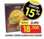 Promo Harga Coffee7 Durian 5 pcs - Superindo