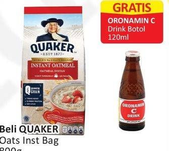 Promo Harga Quaker Oatmeal Original 800 gr - Alfamart
