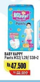 Promo Harga Baby Happy Body Fit Pants M32, L28, S38+2 28 pcs - Alfamart