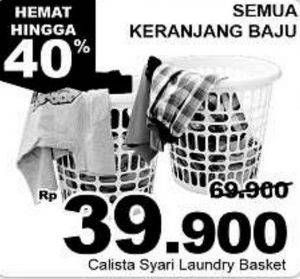 Promo Harga CALISTA Syari Laundry Basket  - Giant
