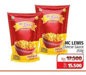Promo Harga MC LEWIS Cheese Sauce 250 gr - Lotte Grosir