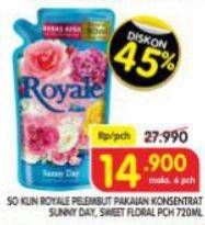 Promo Harga So Klin Royale Parfum Collection Sunny Day, Sweet Floral 800 ml - Superindo