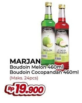 Promo Harga Marjan Syrup Boudoin Melon, Cocopandan 460 ml - Yogya