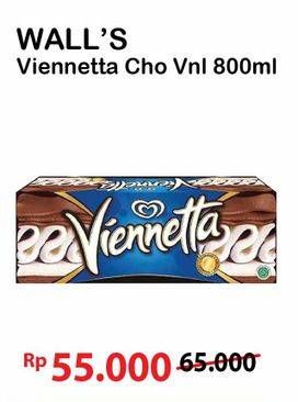 Promo Harga WALLS Ice Cream Viennetta Choco Vanila 800 ml - Alfamart