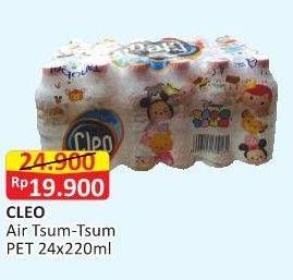 Promo Harga CLEO Air Minum Tsum-tsum per 24 botol 220 ml - Alfamart