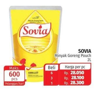 Promo Harga SOVIA Minyak Goreng 2000 ml - Lotte Grosir