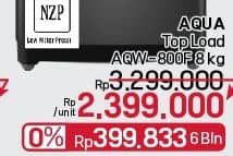 Promo Harga Aqua Mesin Cuci AQW-800F  - LotteMart