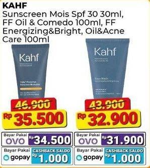 Promo Harga Kahf Triple Protection Sunscreen Moisturizer SPF 30+++ 30 ml - Alfamart