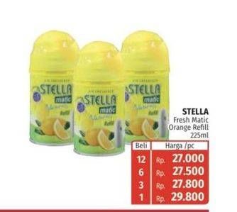 Promo Harga STELLA Matic Refill Orange Twist 225 ml - Lotte Grosir